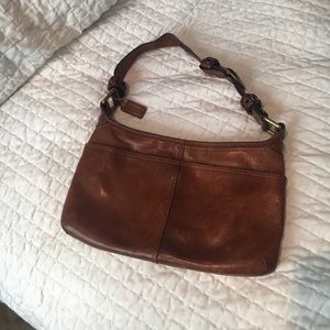 Coach Leather Hobo Shoulder Bag